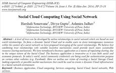 رایانش ابری اجتماعی با استفاده از شبکه‌ی اجتماعی